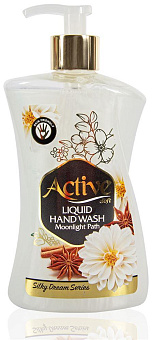 ACTIVE Жидкое мыло жемчужное 450 мл. С дозатором. Орхидея и корица (Лунный свет) (511801639) Жидкое мыло ACTIVE Жидкое мыло жемчужное 450 мл. С дозато