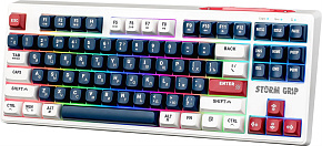 DEFENDER (45188) Storm Grip GK-188 RU,белый/синий Клавиатура