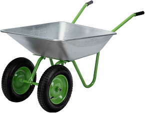 СИБРТЕХ Тачка садовая, 2-х колесная, грузоподъемность 120 кг, объем 65 л 689135 Тачка садовая