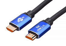 ATCOM (AT8883) HDMI 3 м (HIGH speed, Metal gold, блистер) 8K VER 2.1 Кабель HDMI