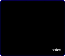 PERFEO (PF_D0719) "Black" "Синий" Коврик для мыши