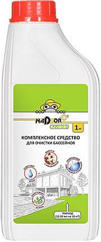 NADZOR Комплексное средство для очистки бассейнов Garden (жидкий концентрат) 1л, Garden CHI454 Комплексное средство для очистки бассейнов