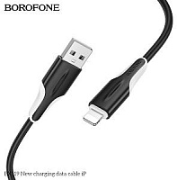 BOROFONE (6941991121975) BX119i USB 2.4A для Lightning , черный Кабель