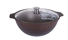 KUKMARA кмк47а а/пр литой 4,5л д/плова стекл/кр Кофейный мрамор Казан