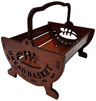 РОССИЯ 202025 Корзинка ?ПЛЕТЁНКА? с ручкой. Цвет Красное дерево
