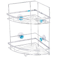 РЫЖИЙ КОТ W2667 Полка угловая двухъярусная Бриллиант синий 310795