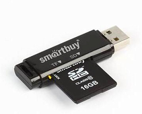 SMARTBUY (SBR-715-K) черный Карт-ридер