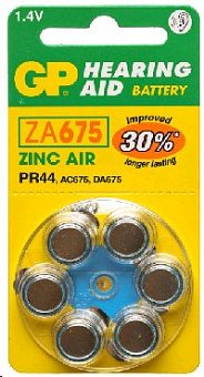 GP (03688) ZA675FRA-ED6 (PR44) Элементы питания