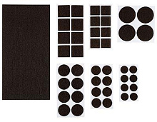 РЫЖИЙ КОТ Накладки-протекторы для мебели самоклеящиеся, 45шт набор, коричневый Накладки-протекторы