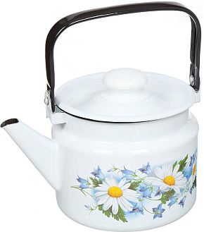 ЛЫСЬВА 27104П2 Ромашковое поле эмал 2,0л Чайник ЛЫСЬВА эмал 2,0л Ромашковое поле 27104П2