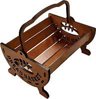 РОССИЯ 202023 Корзинка ?ПЛЕТЁНКА? с ручкой. Цвет Сосна