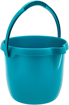 PALISAD Ведро пластмассовое круглое 12 л, бирюзовое, Home 929575 Ведро
