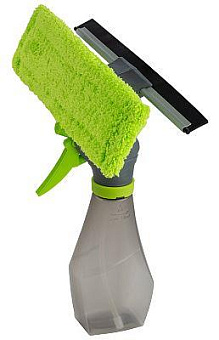 РЫЖИЙ КОТ Стекломой с распылителем, скребком и насадкой из микрофибры (103998) Стекломой