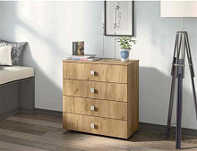 БИТЕЛ ЛОФТ-4 Дуб крафт золотой/Дуб крафт золотой Комод