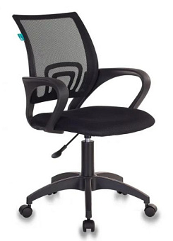 ЯРКРЕСЛА Sti-Ko44/LT/black спинка сетка черный, сиденье черный, на пиастре Кресло компьютерное