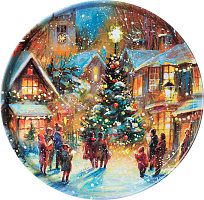 AGNESS 898-133 HОВЫЙ ГОД 33*2,1см Поднос