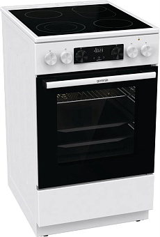 GORENJE GECS5C70WA белый/черный Плита электрическая
