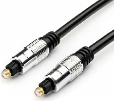 ATCOM (AT0704) Аудио-кабель оптич.3 M (TOSLINK, SILVER HEAD) Аудиокабель