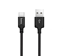 HOCO (6957531062929) X14 USB (m)-Type-C (m) 2.0м - черный Кабель Type-C HOCO (6957531062929) X14 USB (m)-Type-C (m) 2.0м - черный