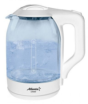 ATLANTA ATH-2466 white (1,8л. стекло) Чайник электрический