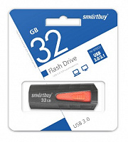 SMARTBUY (SB32GBIR-K3) 32GB IRON BLACK/RED USB3.0 USB флеш
