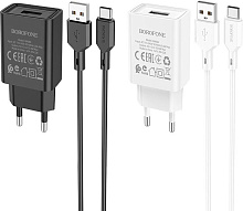 BOROFONE (6974443385724) для Type-C BA68Aa Black СЗУ