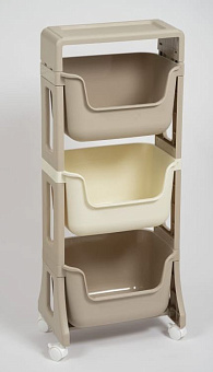 VIOLET JUNIOR 3-х ярусная (латте/слон.кость) 771320 Этажерка