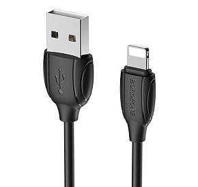 BOROFONE (6931474701756) BX19 USB-Lightning 8 Pin 2.4A 1м черный Кабель 8 Pin