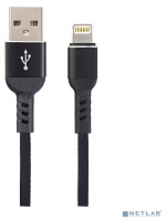 PERFEO (I4316) USB A вилка - Lightning вилка, 2.4A, черный, длина 1 м., Light Premium Кабель PERFEO (I4316) USB A вилка - Lightning вилка, 2.4A, черны