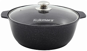 KUKMARA жмт528а а/пр литая 5,0л стекл/кр Тёмный мрамор Жаровня