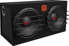 ACV CRAFT F122A активный двойной/корпусной/3000Вт/30см*2/SPL-110дБ/черный Автосабвуфер