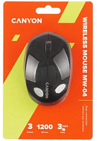 CANYON MW-04 черный (CNSCMSW04B) Мышь беспроводная