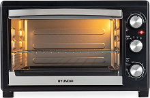 HYUNDAI MIO-HY073 серебристый/черный Мини-печь