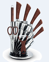 KELLI KL-2127 набор ножей 9пр сталь Набор ножей