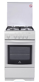 DE LUXE 5040.44Г (952100) бел Плита газовая