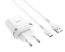 HOCO (6931474716286) C12Qm QC3.0 White + кабель MICRO USB СЗУ