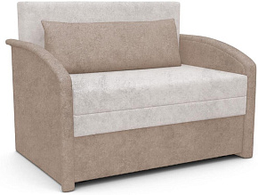 ЭЛЕГИЯ Малыш ДМ 001.02 Диван-Кровать 1000 PLUSH LATTE PLUSH CREAM Категория 4 (1 кор.) Мягкая мебель