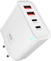 MORE CHOICE (4620202555656) NC95 2USB+2Type-C 3.0A PD 65W White СЗУ MORE CHOICE (4620202555656) NC95 2USB+2Type-C 3.0A PD 65W White