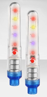 STELS Фонари на ниппель декоративные JY-503C разноцветные 2 шт. 560062*LU045362 Аксессуары для вело-техники