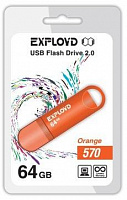 EXPLOYD 64GB 570 оранжевый [EX-64GB-570-Orange] USB флэш-накопитель