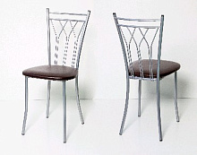 БИТЕЛ ПРЕМЬЕР Стул Серебро/Шоколад С-221 (2 кор.) Стул