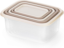 АЛЬТЕРНАТИВА М9174 для СВЧ "Матрешка" (5 предметов)(какао-бежевый) (Стандарт качество)