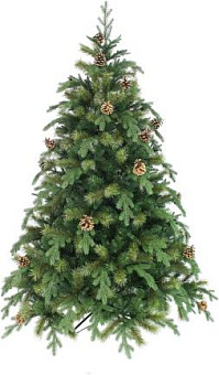 BEATREES Ель Боярская зеленая с шишками 1,8 м 1021318 Ель искусственная
