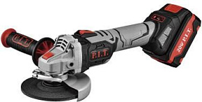 P.I.T. Шлифмашина угловая аккум. бесщёточная PWS20H-125B/2 (20В, 125мм, 3 скорости, 2 акб, ЗУ, кейс)