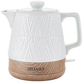 DELTA LUX DE-1020 white (1л. фарфор)