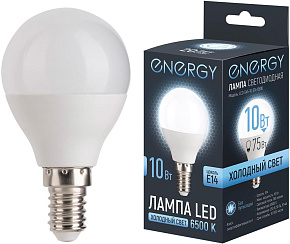 ENERGY LED G45-10-E14-6500 (109320) Лампа светодиодная