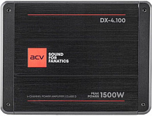 ACV Усилитель DX-4.100 V4 4*100Вт/4-3-2 канал/4-2 Ом/HPF/LPF/BP/BassBoost/High Input/D class