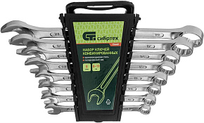 СИБРТЕХ Набор ключей комбинированных, 8-19 мм, CrV, 8 шт 15448