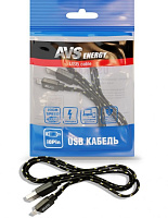 AVS IP-521 для iphone 5 (1м) (плоский текстиль) Кабель AVS IP-521 для iphone 5 (1м) (плоский текстиль)