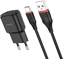 BOROFONE (6931474728388) для Type-C BA48Aa Black СЗУ